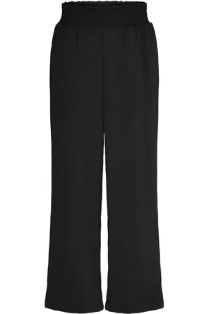 BUBBLEROOM Smock Waist Ankle Trousers
