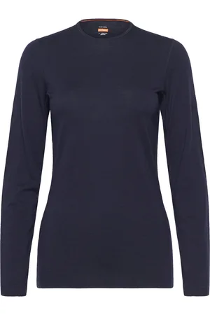 Icebreaker Women Merino 200 Oasis Ls Crewe Navy