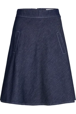 Mads Norgaard Air Denim Stelly Skirt Navy