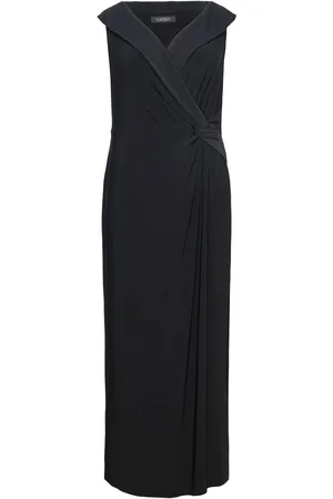 Ralph Lauren Jersey Off-The-Shoulder Gown