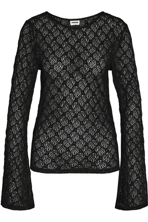 Noisy May Nmline L/S Boat Neck Lace Top Jrs
