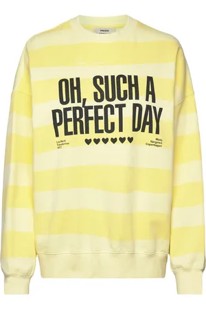 Mads Norgaard Compact Cotton Atli Sweatshirt Aop Yellow