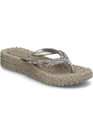 Ilse Jacobsen Flip Flop On Platform Sole Patterned