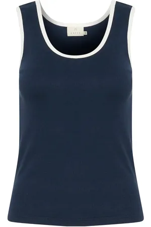 Kaffe Kacarna Contrast Top Navy