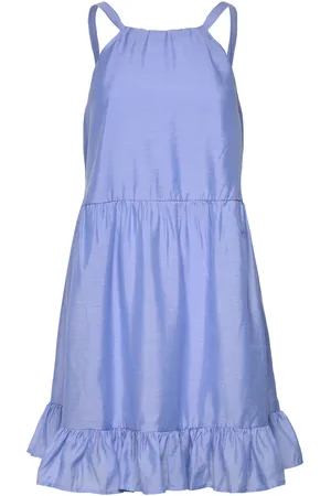 French Connection Hollan Godet Dress Blue