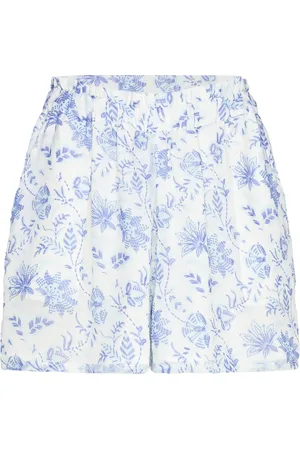 French Connection Serenity Hallie Crinkle Skort Blue