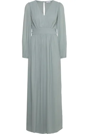 BUBBLEROOM Isobel Long Sleeve Gown Green