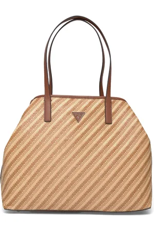 Guess Vikky Ii Large 2 In 1 Tote Beige