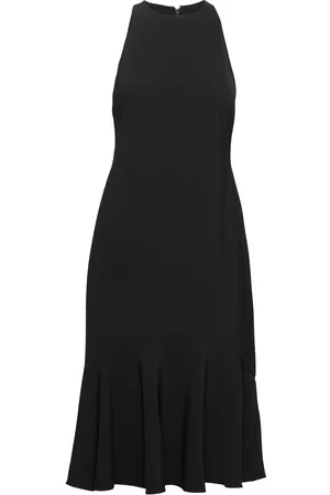 Ralph Lauren Double-Faced Crepe Sleeveless Dress
