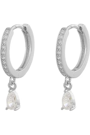 SNÖ of Sweden Camille Drop Ring Ear Silver