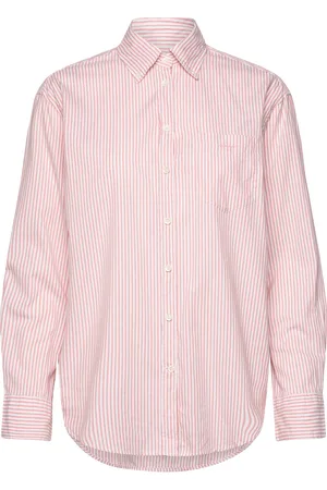 GANT Rel Luxury Oxford Striped Bd Shirt Pink