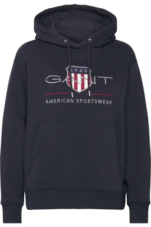 GANT Archive Shield Hoodie Navy