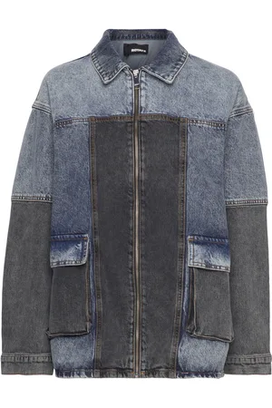 ROTATE Over D Patchwork Jacket Blue