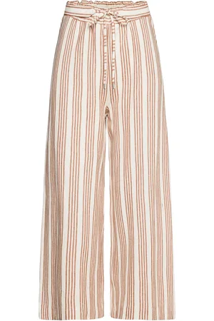 ESPRIT Culottes Made Of Organic Cotton With Linen Brown