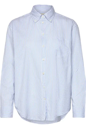 GANT Rel Luxury Oxford Striped Bd Shirt Blue