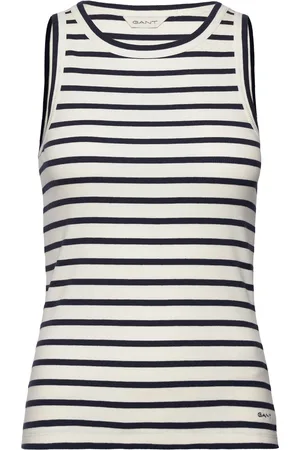 GANT Striped Tank Top Cream