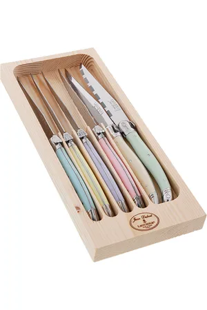 Jean Dubost Knife Set 6 Pcs Laguiole Patterned