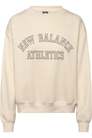 New Balance Graphic Fleece Crew Beige