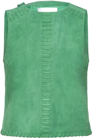 Hosbjerg Nalyh Suede Top Green