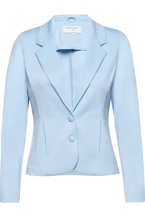 Freequent Jacket From Freequent In A Soft And Stretchy Material. The Jacket Has A Simple S Blue
