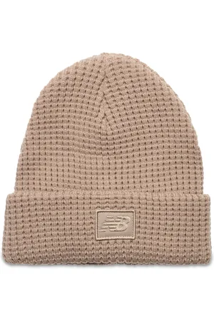 New Balance Waffle Knit Cuffed Beanie Brown