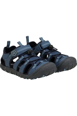 Color Kids Sandals Hiking W. Toe Cap Blue