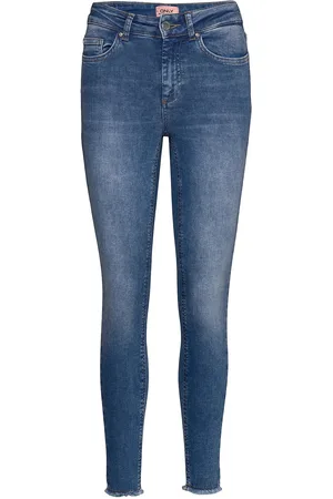 ONLY Onlblush Midsk Ank Rw Rea12187 Noos Blue