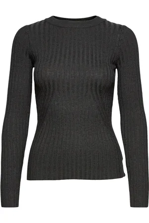 Norr Karlina O-Neck Ls Top Grey