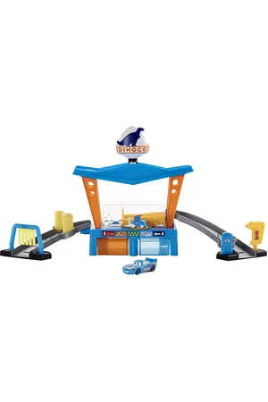 Cars Disney Pixar Color Change Dinoco Car Wash Playset Patterned