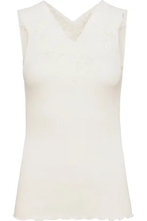 Rosemunde Silk Top Regular W/ Lace Cream