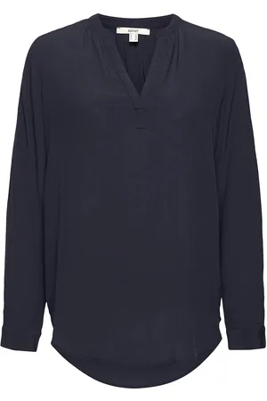 ESPRIT Blouse Made Of Lenzing™ Ecovero™ Viscose Blue