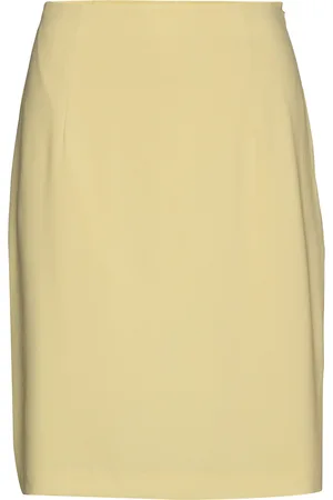 Filippa K High Waist Crepe Skirt Yellow