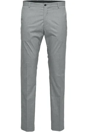 SELECTED Slhslim-Mylologan Light Grey Trs B Noos Grey