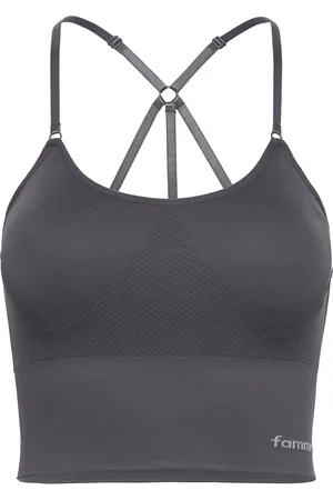 Famme Grey Power Seamless Top Grey