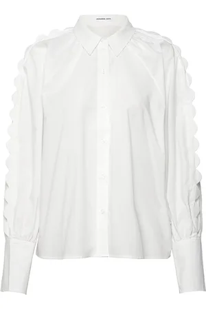 Designers Remix Sandra Scallop Blouse White