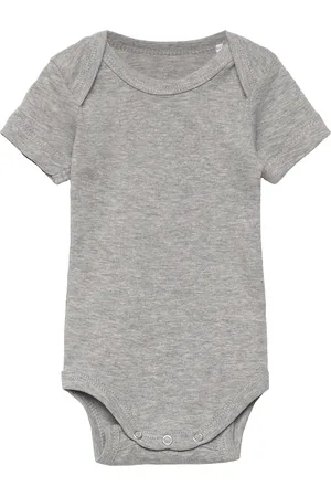 Little B Baby Body Short Sleeve Cotton Grey
