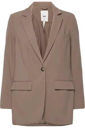 Object Objsigrid L/S Blazer Noos Brown