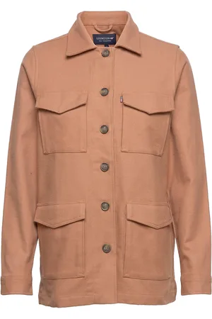 Lexington Raven Organic Cotton Flannel Overshirt Brown