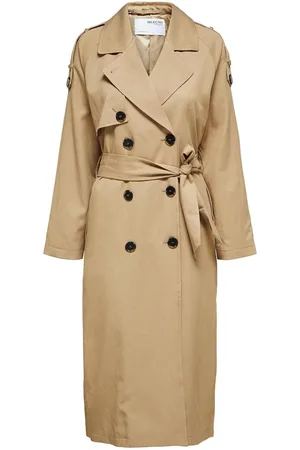 SELECTED Slfnew Bren Ls Trench Coat B Noos Beige