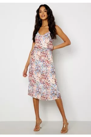 BUBBLEROOM Gwyneth Pleated Dress Offwhite / Floral 46