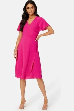 VILA Vilovie S/S Wrap Midi Dress 36
