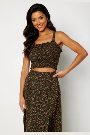 BUBBLEROOM Blossom Skirt Set Dark brown / Patterned 44