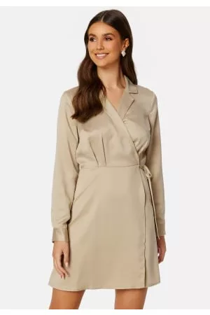 BUBBLEROOM Destinee wrap dress 34