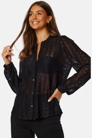 VILA Vichikka Lace L/S Shirt XS