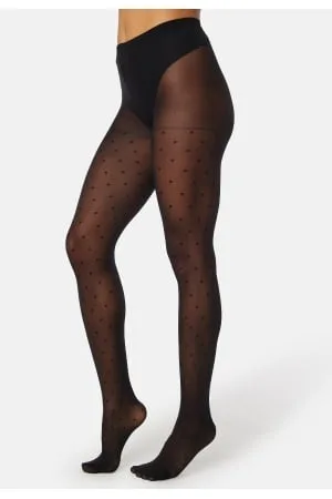 Pieces® New Nikoline 20 Den Dot Tights M/L