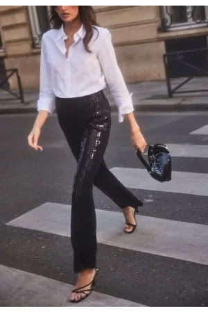BUBBLEROOM Sequin Trousers XL