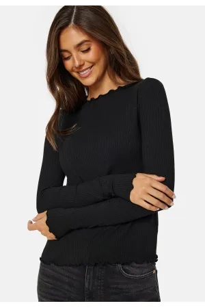Pieces® Pcnicca LS Top Black XS