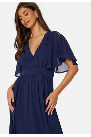 BUBBLEROOM Butterfly Sleeve Midi Dress 34