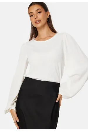 BUBBLEROOM Puff Long Sleeve Blouse Offwhite XS