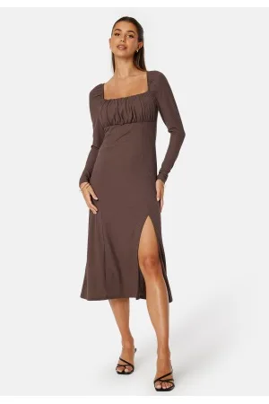 BUBBLEROOM Neija Square Neck Midi Dress XS